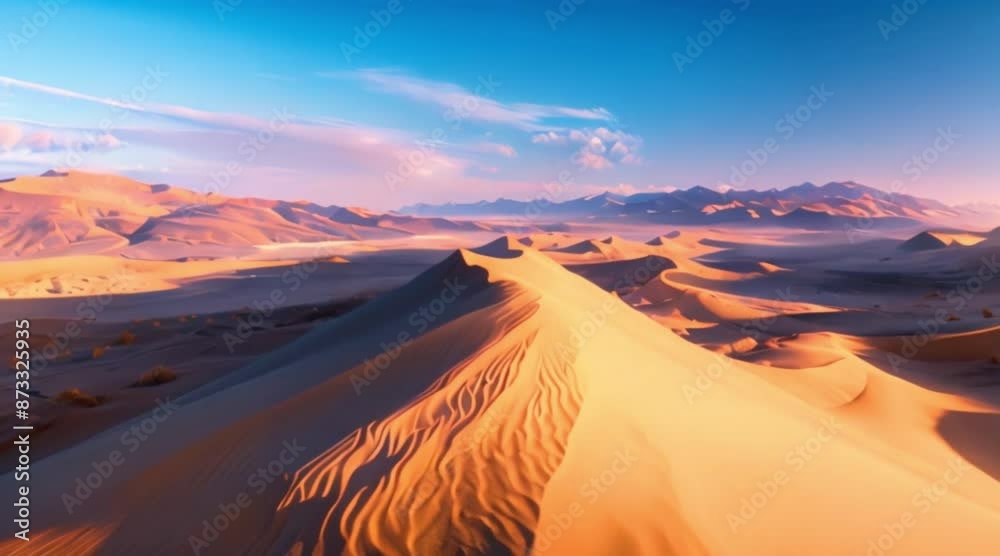 An exclusive HD view of sunset over the desert An exclusive HD view of sunset over the desert