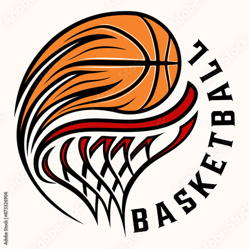 basketball logo. modern style with basketball icon, suitable for basketball team