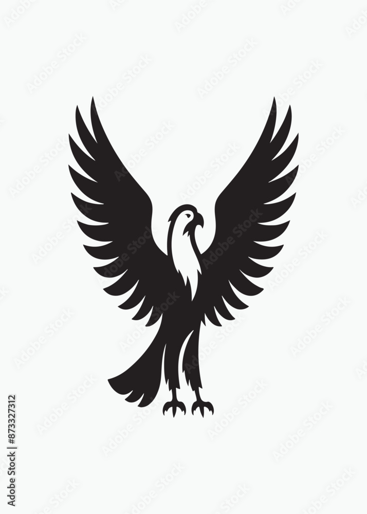 Obraz premium A unique silhouette bird design