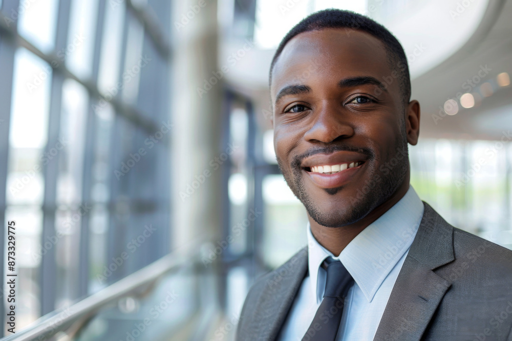 Black American handsome man smiling, executive Black American handsome man smiling, executive