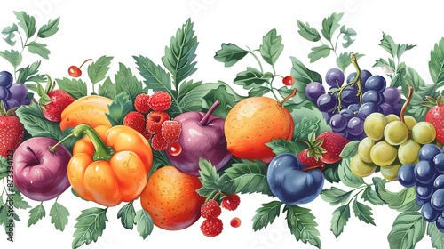 Wonderful Watercolor world vegetarian day background