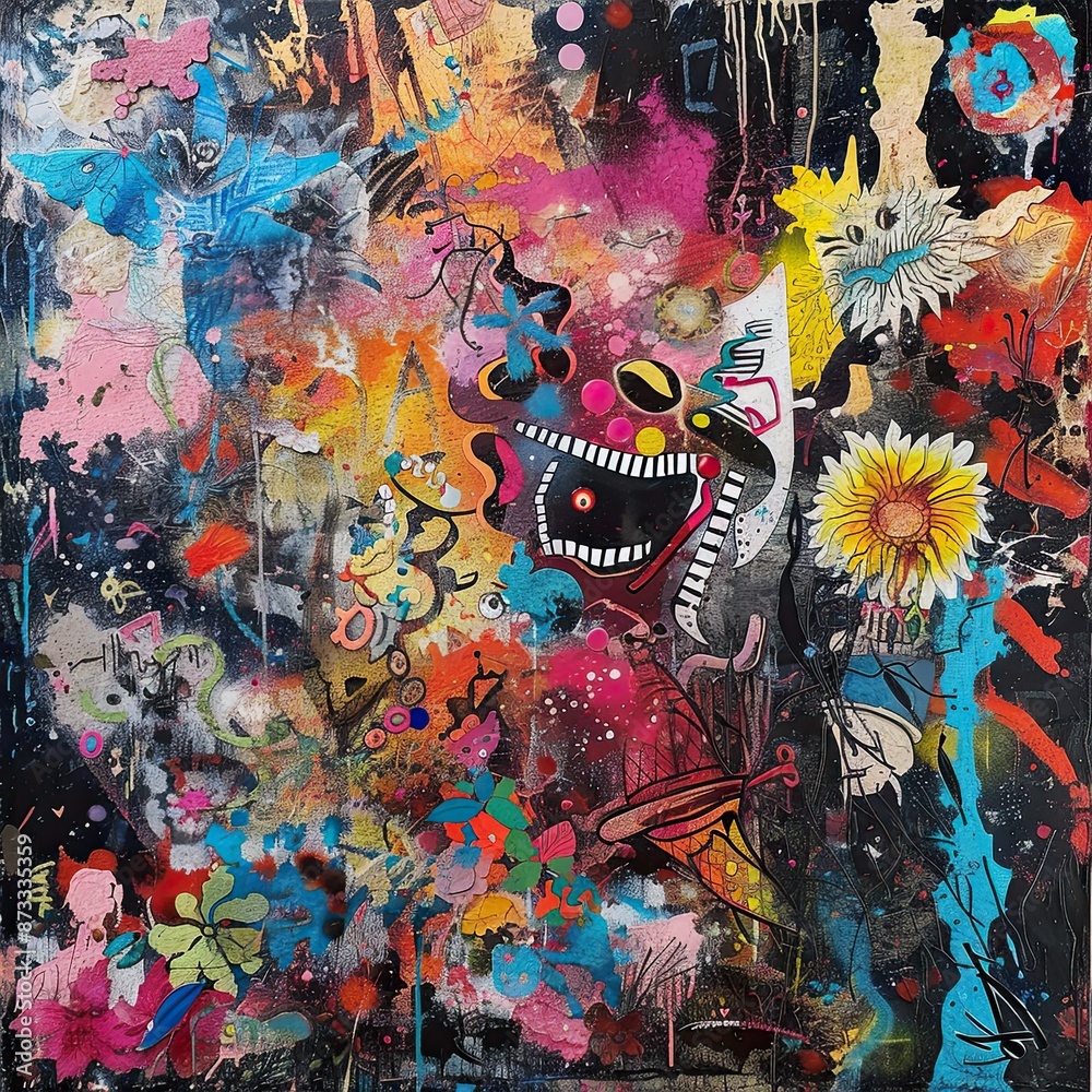 Fototapeta premium a painting titled the monster by person