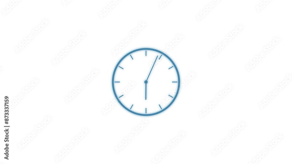Clock icon flat style 24 hours day fast speed with moving arrows clock time rotation 360 animation technology. Clock icon flat style 24 hours day fast speed with moving arrows clock time rotation 360 animation technology.