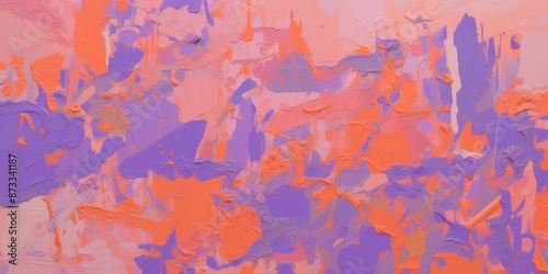 Abstract Surreal Colorful Silken Oil Painting