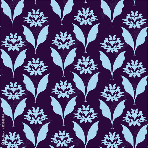 Trendy floral seamless pattern collection. Set of vintage 70s style flower background illustration. Colorful pastel color groovy artwork bundle, y2k nature backgrounds with spring plants