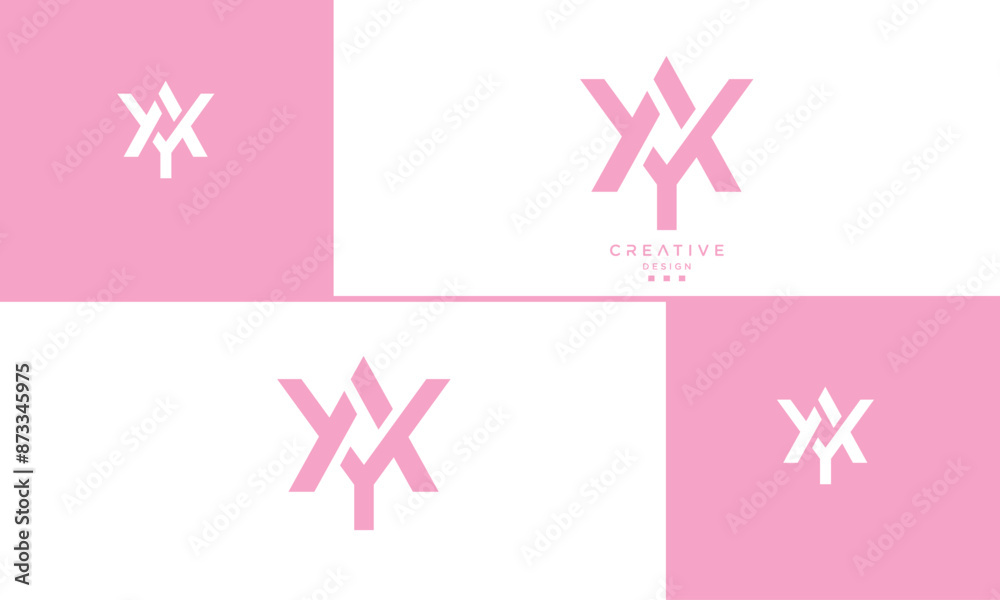 AY, YA, A, Y, Abstract Letters Logo Monogram AY, YA, A, Y, Abstract Letters Logo Monogram