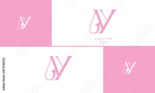 AY, YA, A, Y, Abstract Letters Logo Monogram