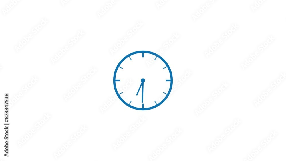 Stopwatch clock icon with moving arrows and 24 hours timer clock day fast speed animation. Stopwatch clock icon with moving arrows and 24 hours timer clock day fast speed animation.