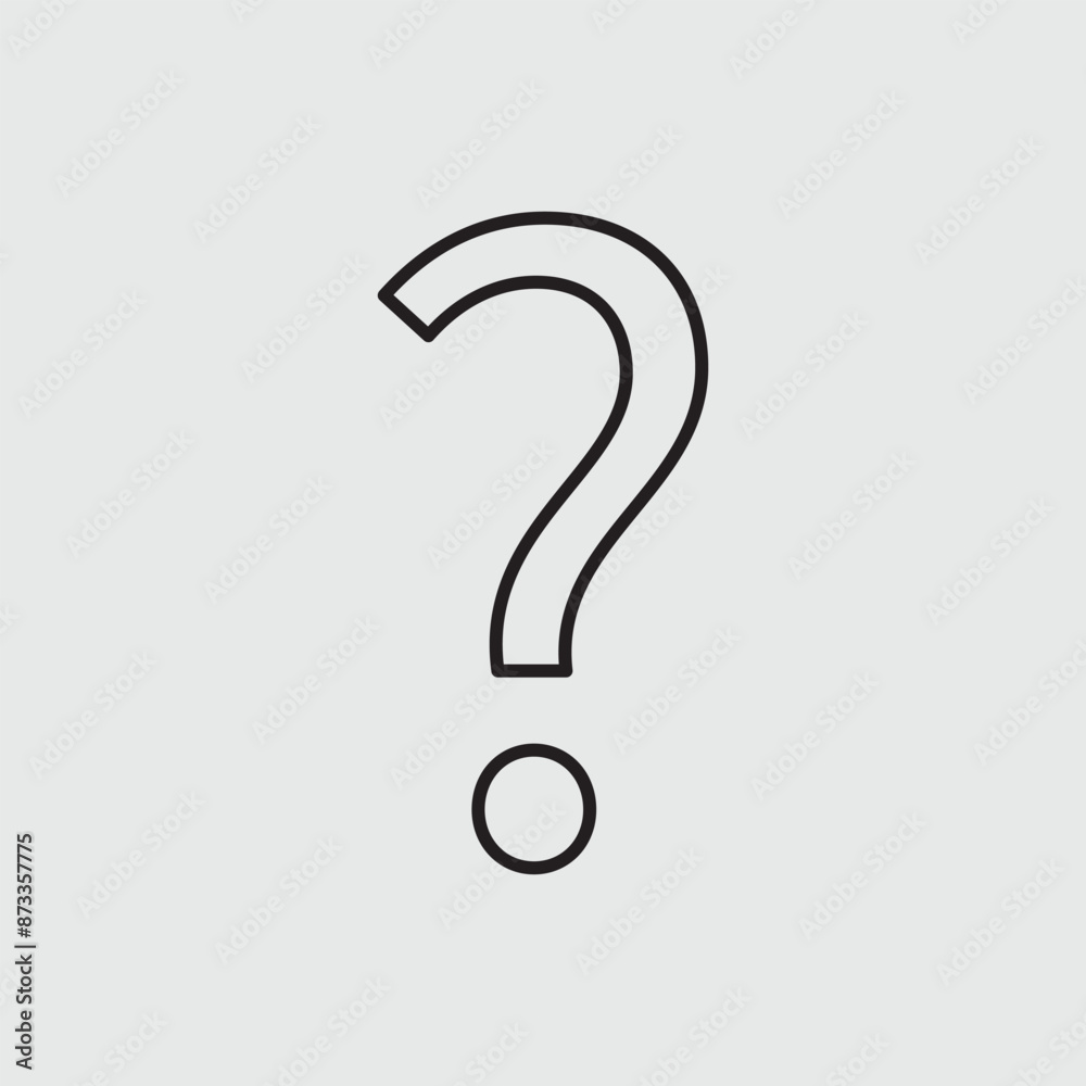 Question icon vector illustration. question mark sign and symbol. Minimal line illustration background. Linear Question mark icon design. Vector illustration. Eps file 34. Question icon vector illustration. question mark sign and symbol. Minimal line illustration background. Linear Question mark icon design. Vector illustration. Eps file 34.