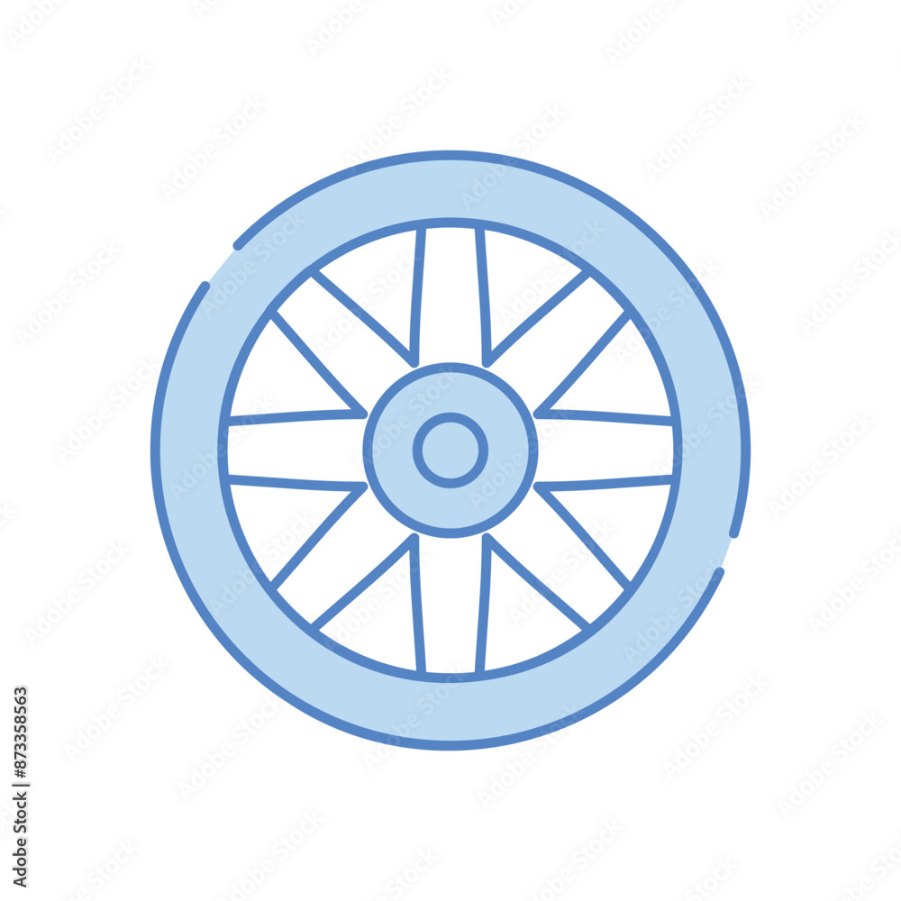 Wheel vector icon Wheel vector icon