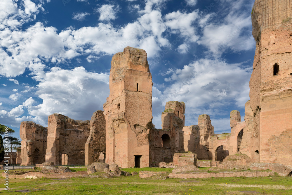 The Baths of Caracalla (Terme di Caracalla) in Rome, Italy The Baths of Caracalla (Terme di Caracalla) in Rome, Italy