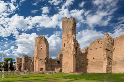 The Baths of Caracalla (Terme di Caracalla) in Rome, Italy