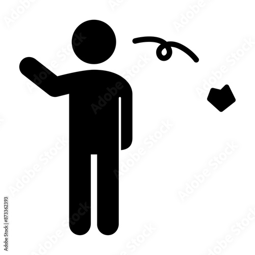 後ろにポイ捨てする人