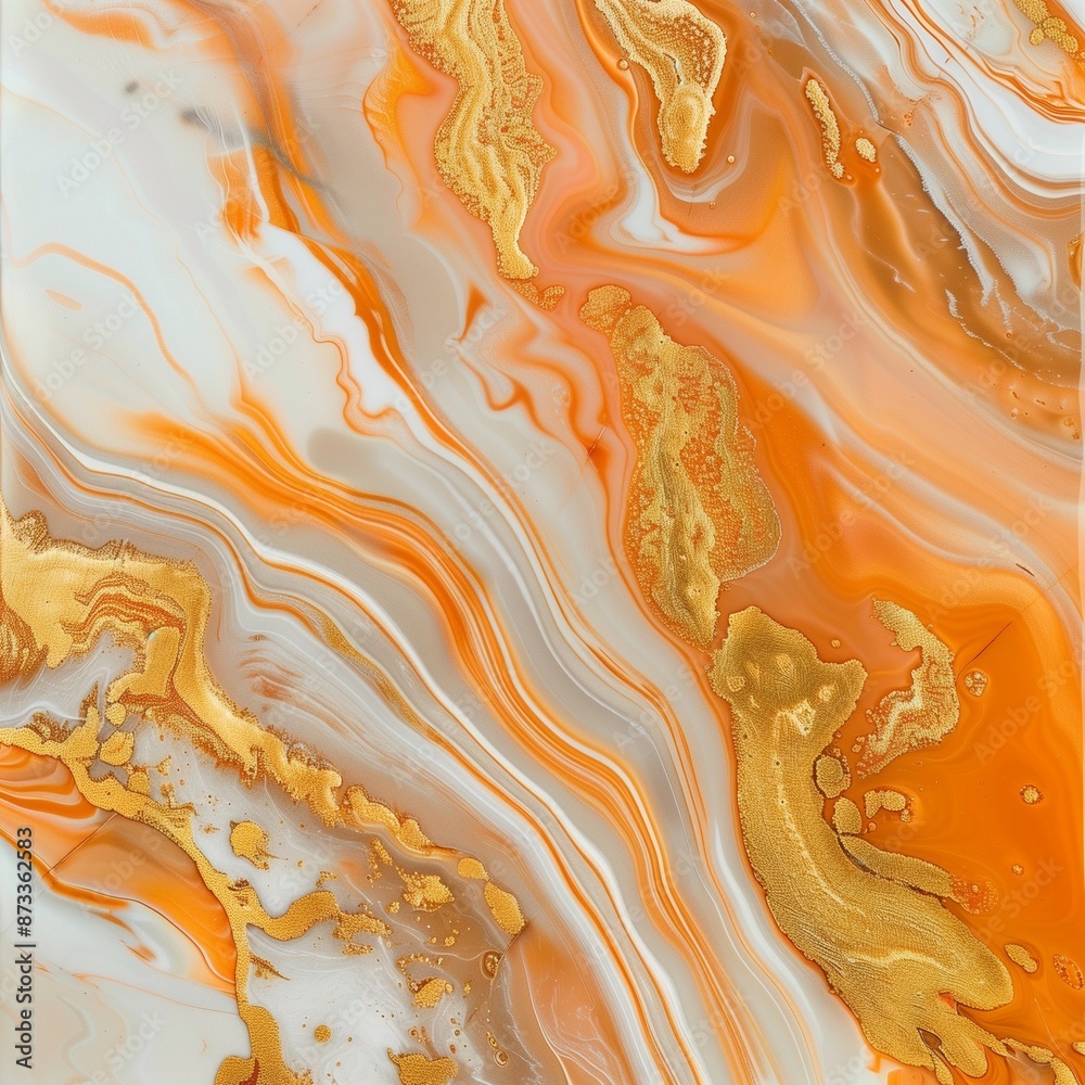 Vibrant orange and white marble texture with fluid art patterns, perfect for modern designs and artistic backgrounds. Vibrant orange and white marble texture with fluid art patterns, perfect for modern designs and artistic backgrounds.