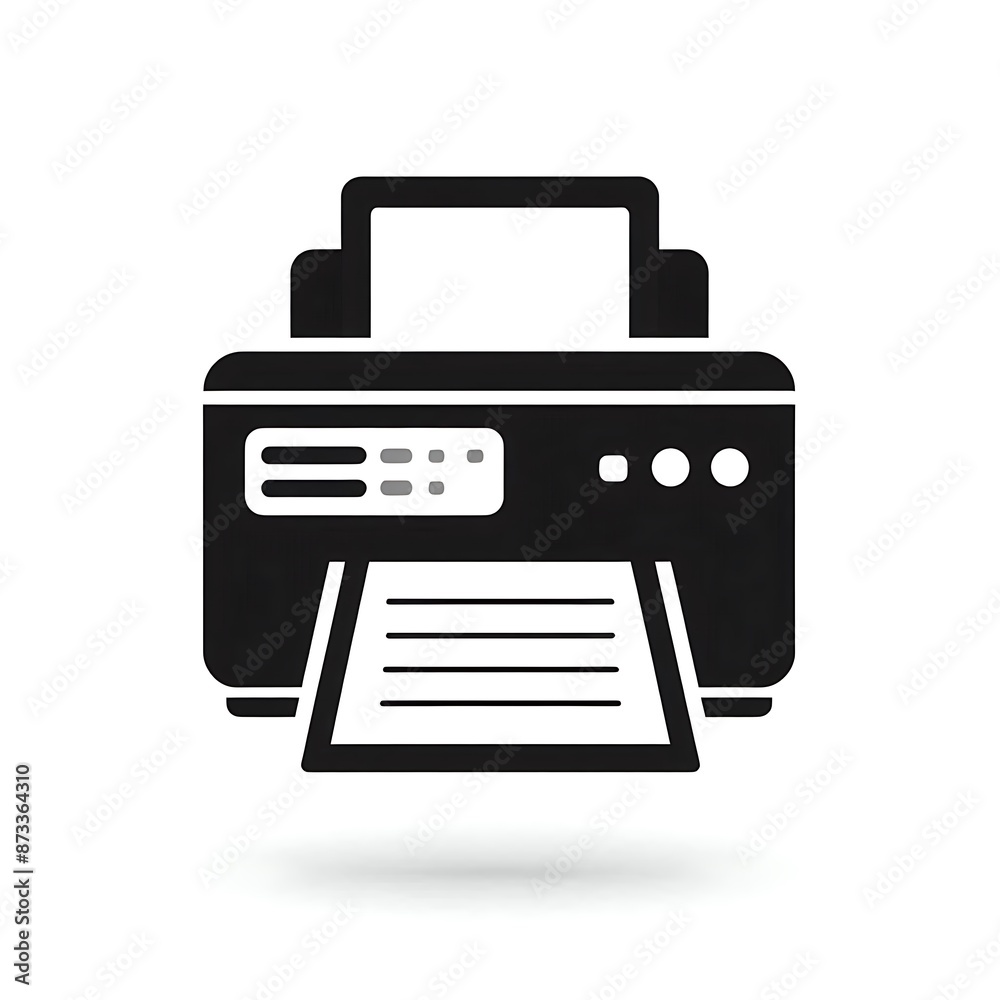 Photocopy printing machine vector icon white background gadget office equipment digital device Photocopy printing machine vector icon white background gadget office equipment digital device