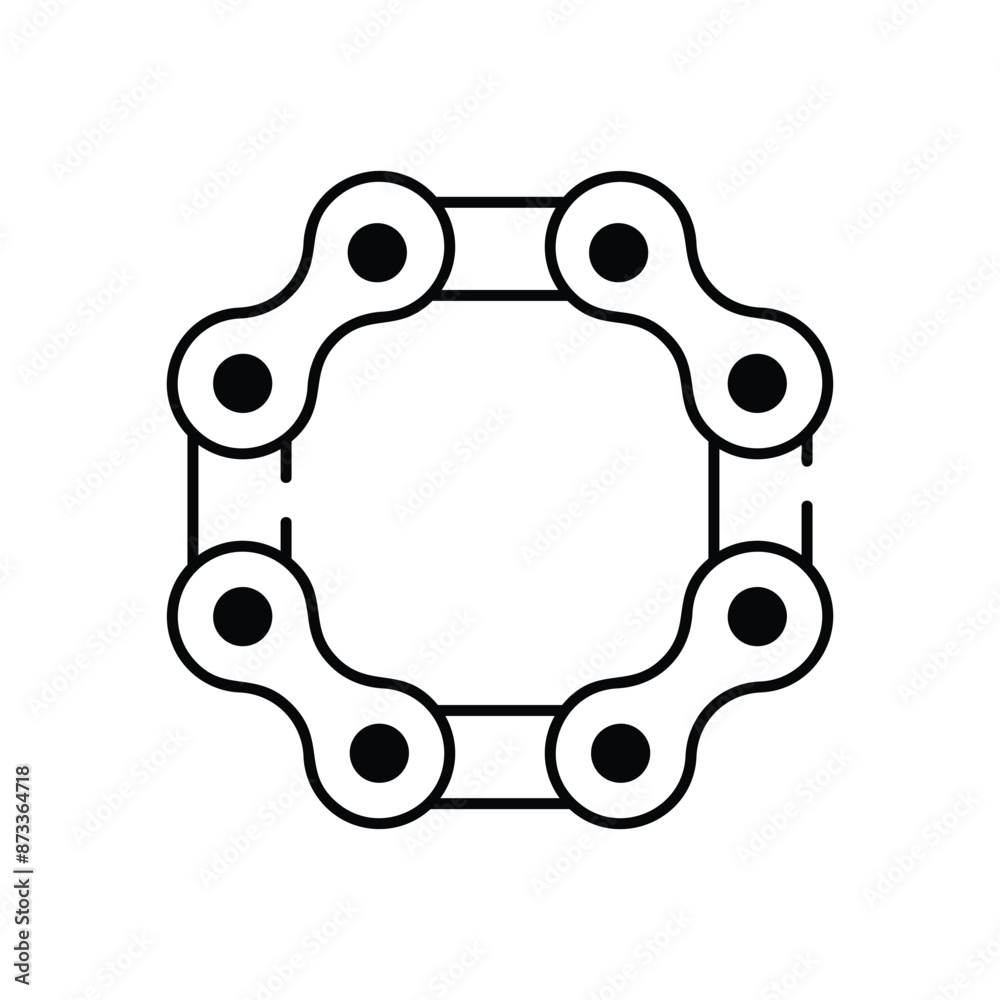 Chain vector icon Chain vector icon