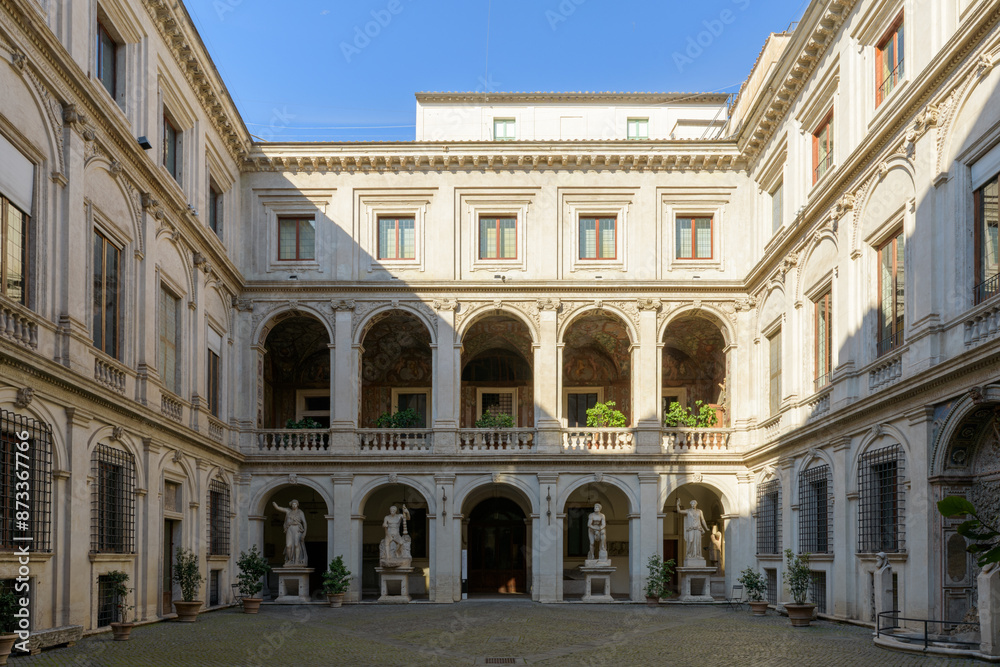 Courtyard of Palazzo Altemps - The National Roman Museum (Museo Nazionale Romano). Rome, Italy Courtyard of Palazzo Altemps - The National Roman Museum (Museo Nazionale Romano). Rome, Italy