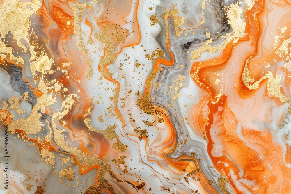 Vibrant orange and white marble texture with fluid art patterns, perfect for modern designs and artistic backgrounds. Vibrant orange and white marble texture with fluid art patterns, perfect for modern designs and artistic backgrounds.