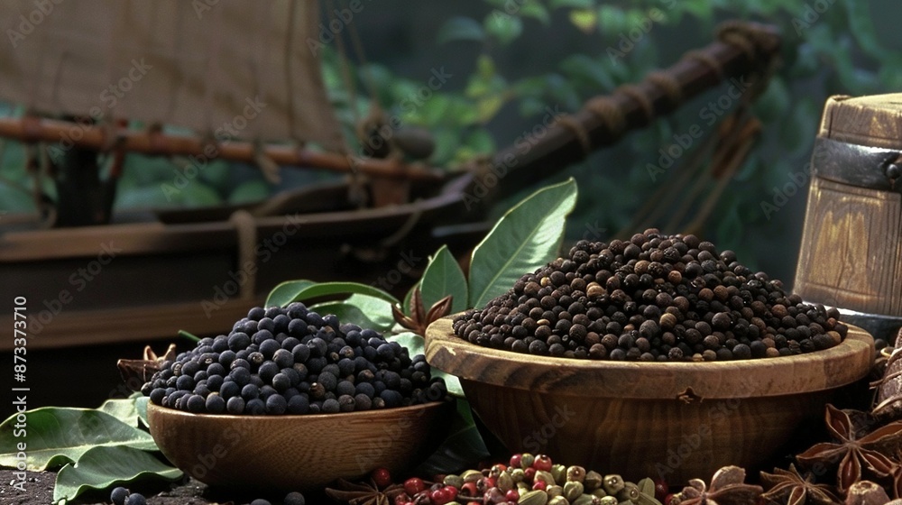 A wooden bowl brimming with blackberries sits beside a wooden container overflowing with blackberries atop a table A wooden bowl brimming with blackberries sits beside a wooden container overflowing with blackberries atop a table