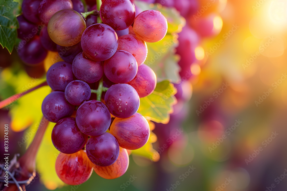 Close-up of ripe grapes ready for harvest Close-up of ripe grapes ready for harvest