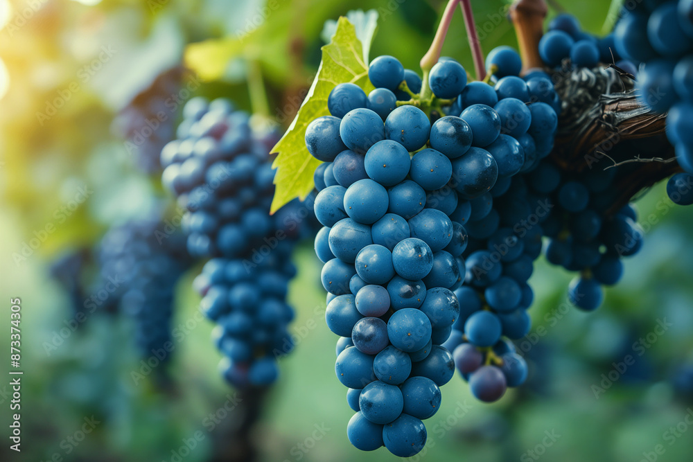 Close-up of ripe grapes ready for harvest Close-up of ripe grapes ready for harvest