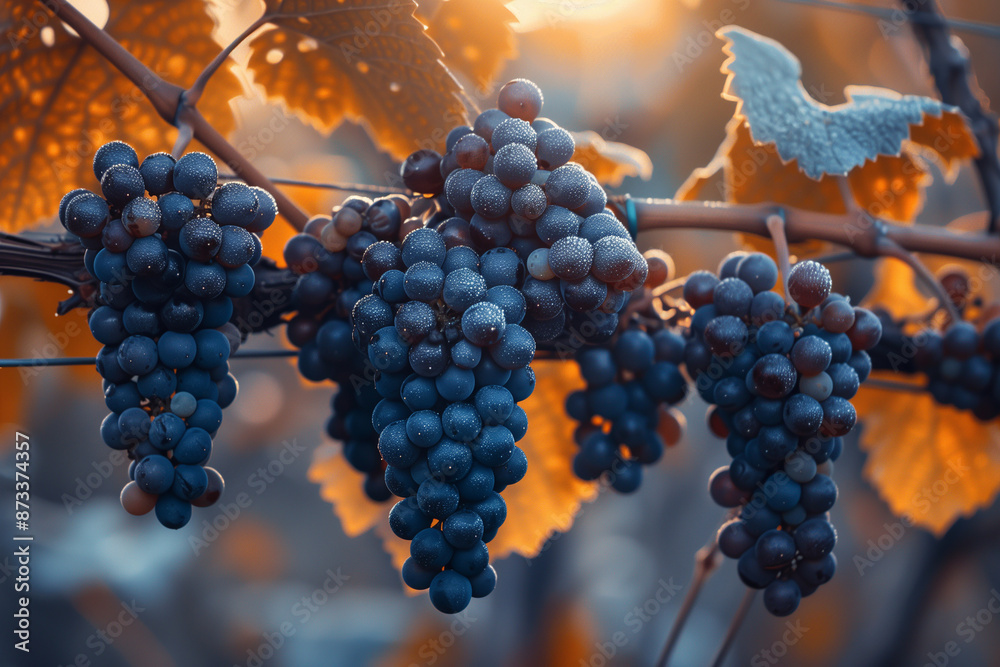 Close-up of ripe grapes ready for harvest Close-up of ripe grapes ready for harvest