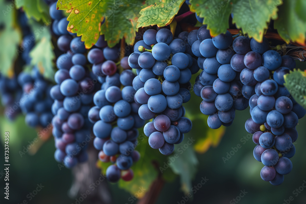 Close-up of ripe grapes ready for harvest Close-up of ripe grapes ready for harvest