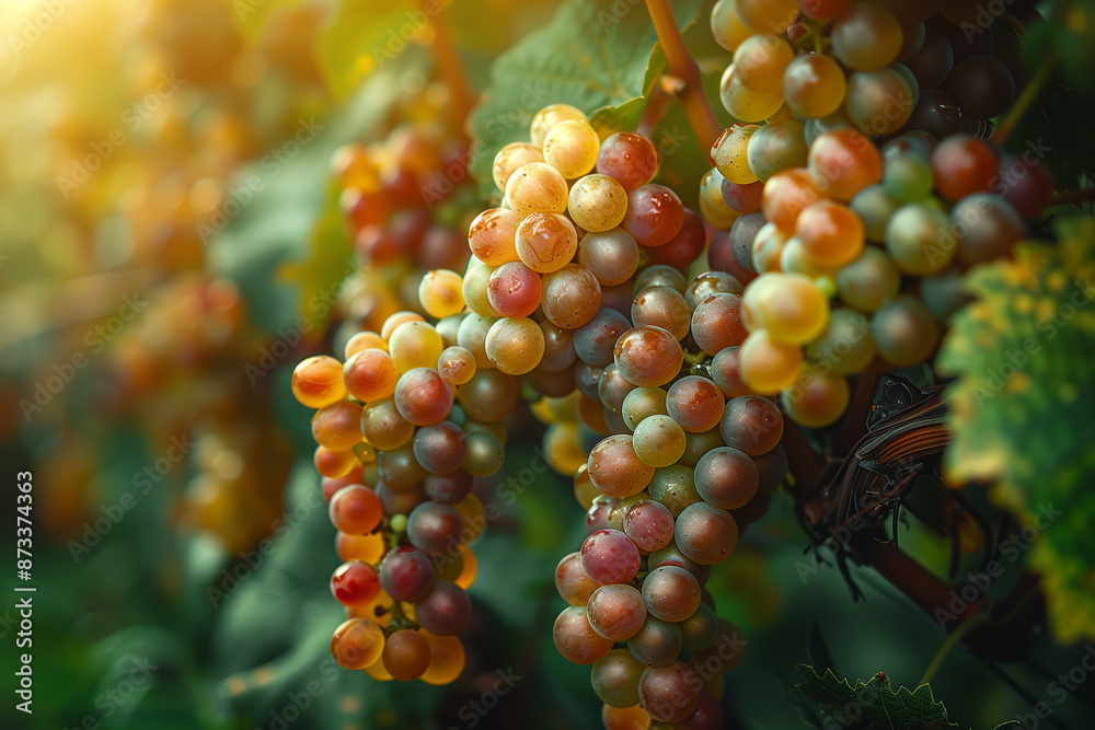 Close-up of ripe grapes ready for harvest Close-up of ripe grapes ready for harvest