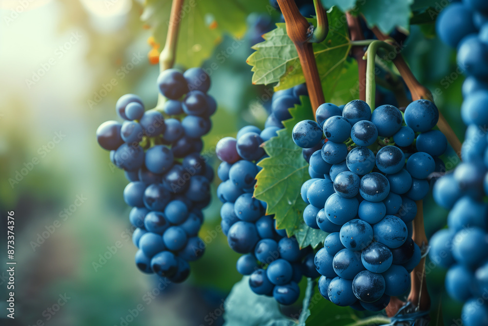 Close-up of ripe grapes ready for harvest Close-up of ripe grapes ready for harvest