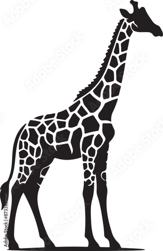 Giraffe silhouette vector