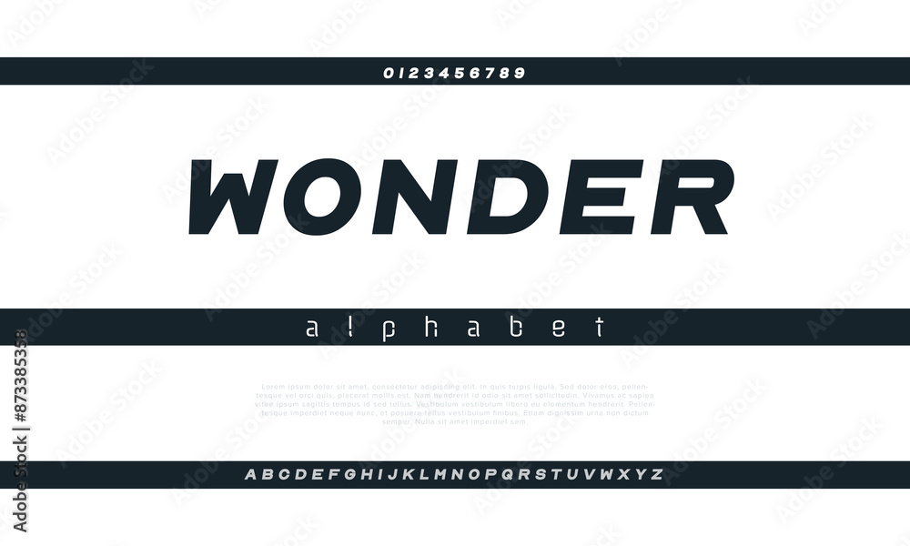 Wonder creative modern stylish calligraphy letter logo design Wonder creative modern stylish calligraphy letter logo design