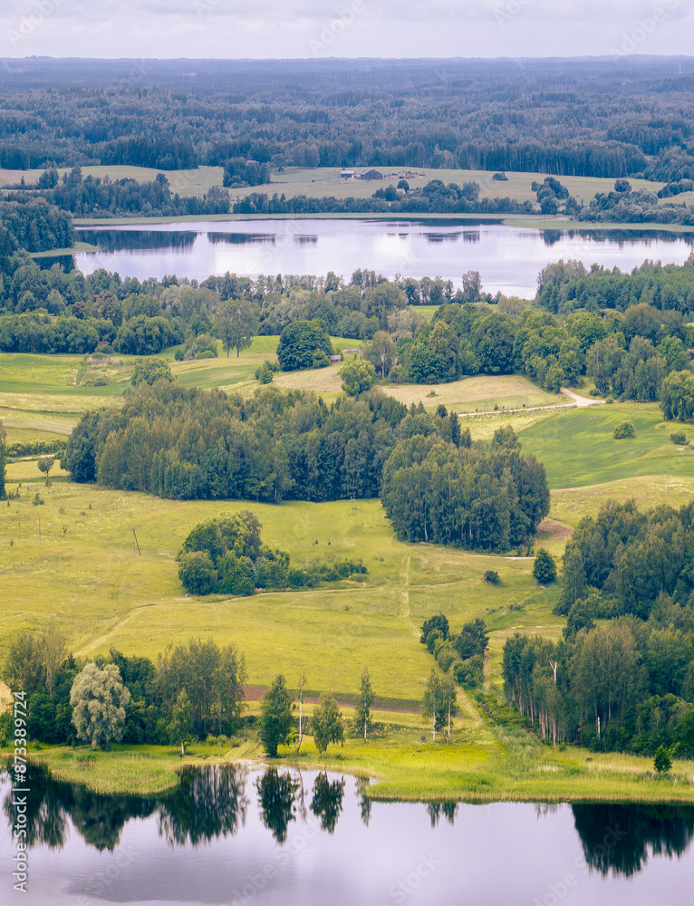 Landscape Latvia, in the countryside of Latgale. By Lake Siversand lake Aulejs Landscape Latvia, in the countryside of Latgale. By Lake Siversand lake Aulejs