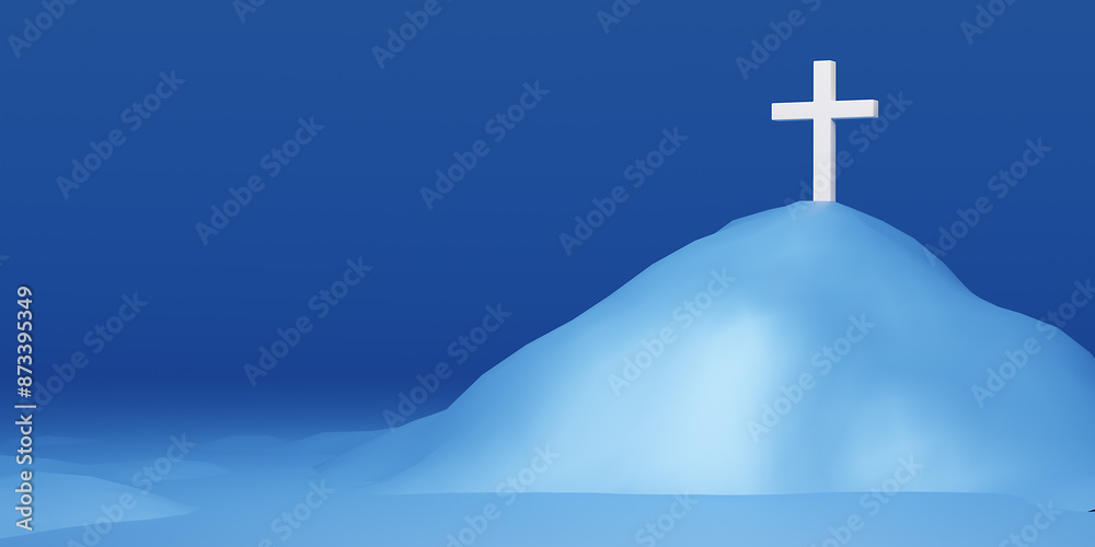 Christianity religion concept. 3d render.