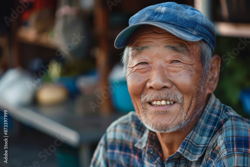 East Asians handsome man smiling, dad © Magnimage