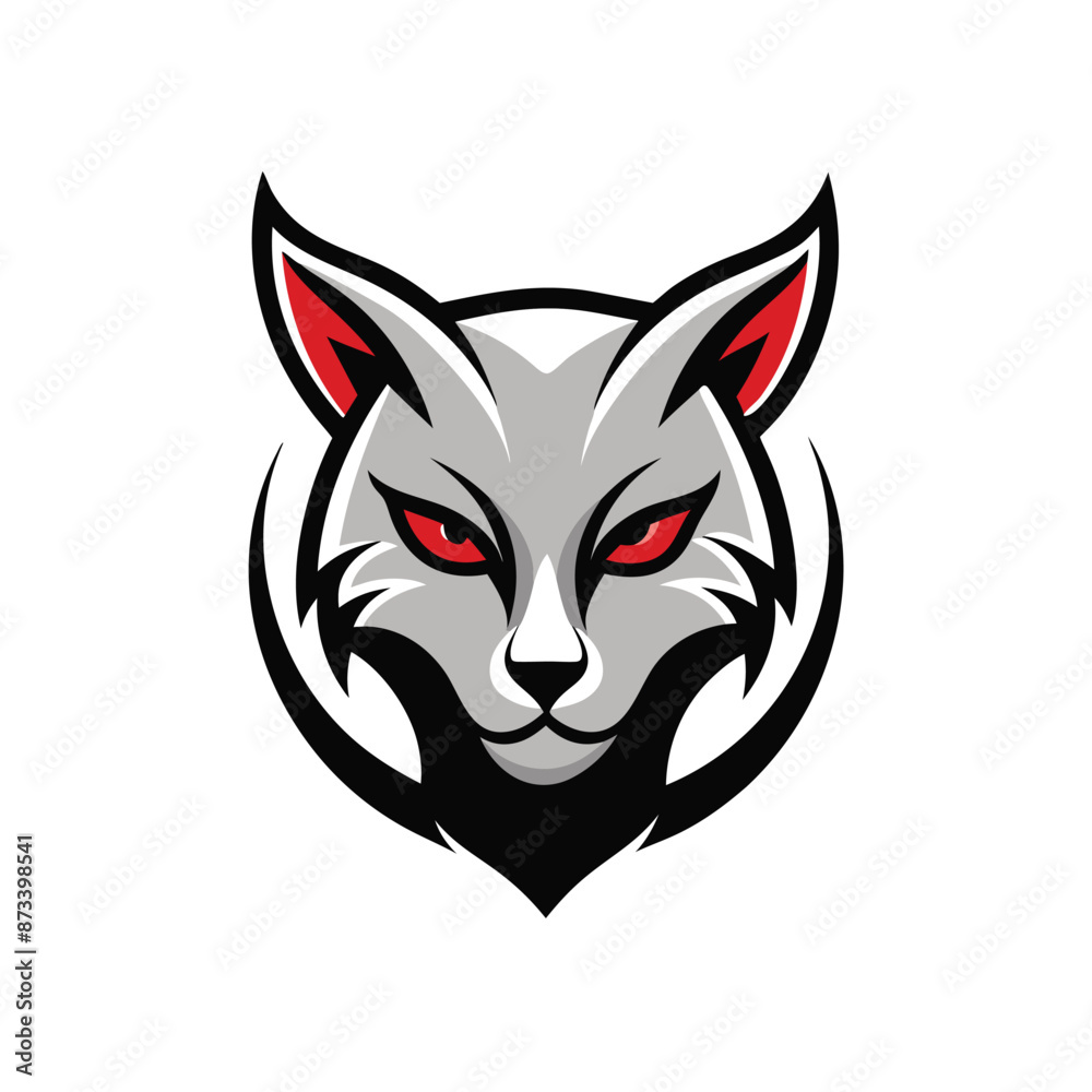 Flat Modern black cat silhouette logo design vector illustration, High Quality Flat Modern black cat silhouette logo design vector illustration, High Quality