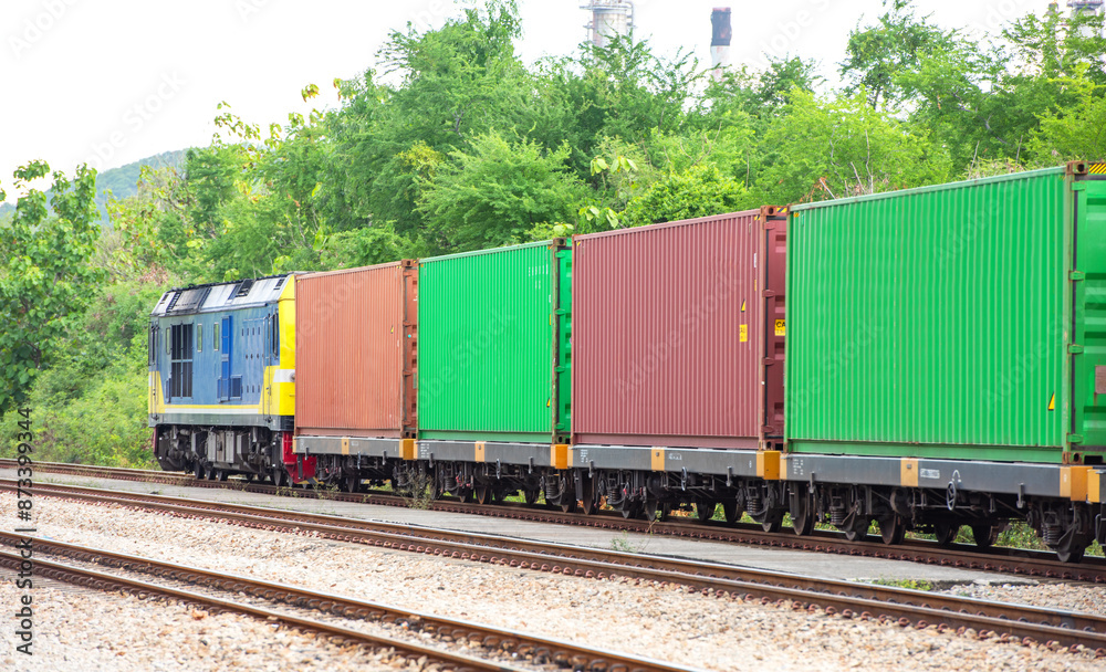 Obraz premium Container Freight Train