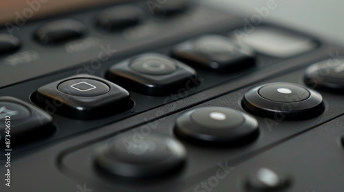 A closeup of the buttons on an ereader demonstrating the ergonomic and easytouse design. © Justlight