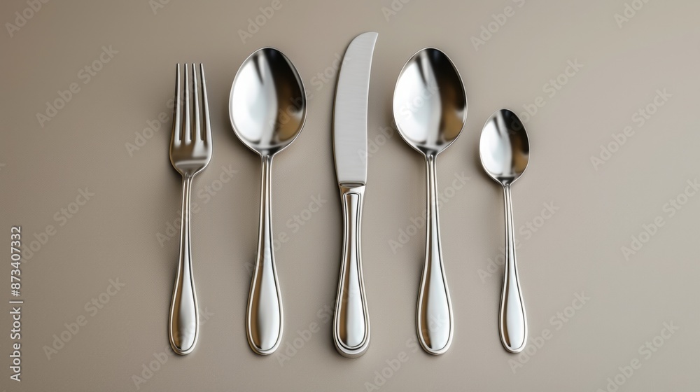 Variety of cutlery: forks, spoons, knives and others Variety of cutlery: forks, spoons, knives and others