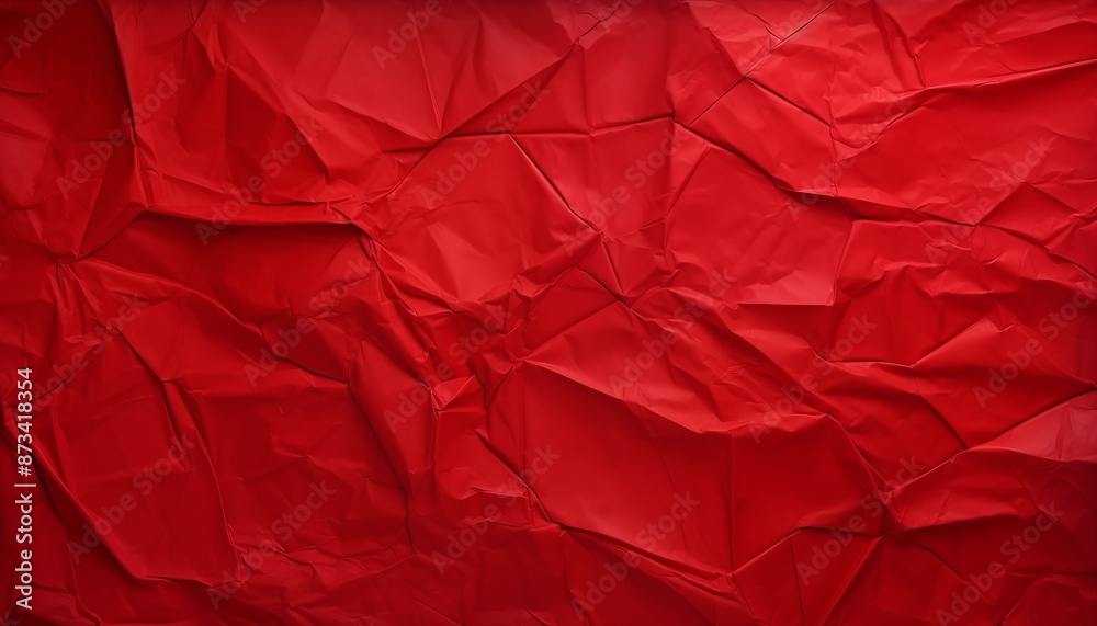 Naklejka premium red crumpled papaer