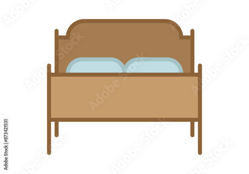 Cama de matrimonio de madera 