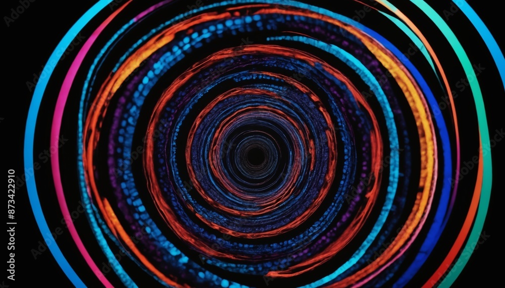 A symphony of colors in a kaleidoscope of circles A symphony of colors in a kaleidoscope of circles