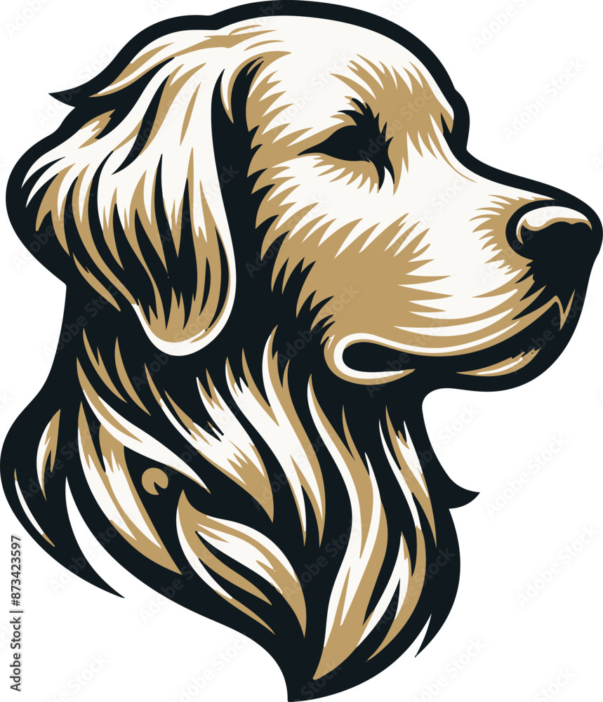 custom made wallpaper toronto digitalGolden Retrievers dog vector