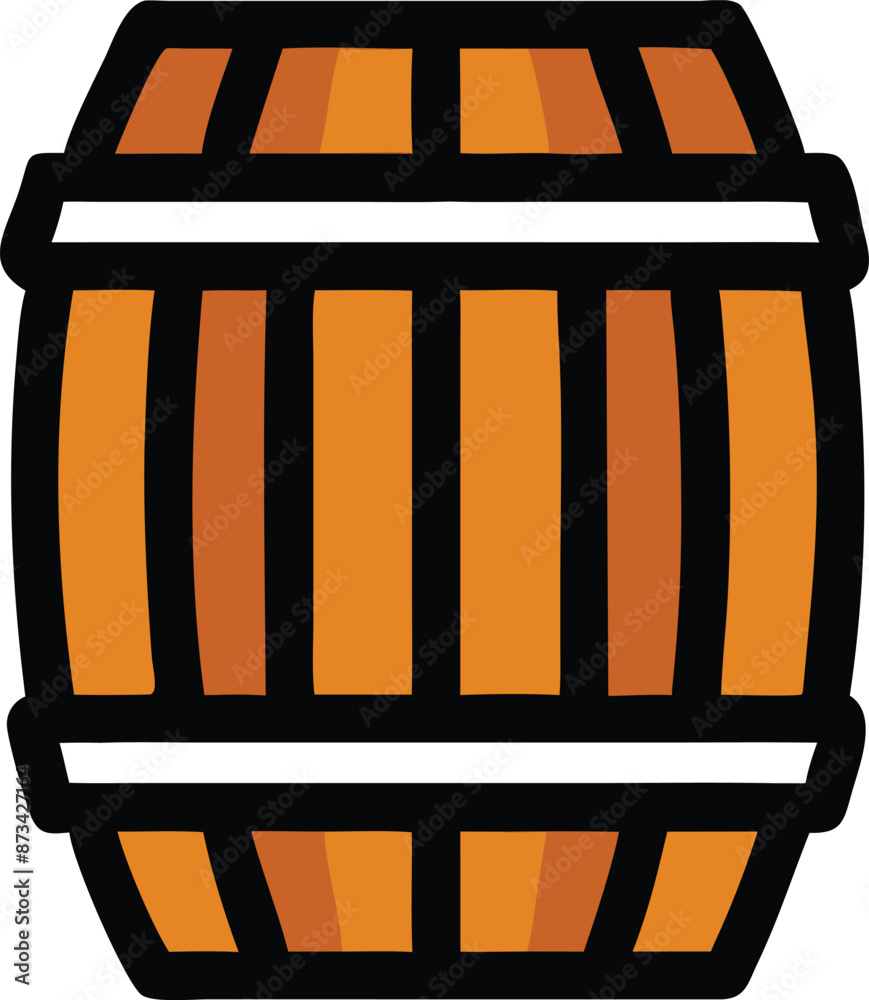 Aged Wine Wooden Barrel vector symbol Icon for UI design , Clean Outiline art Aged Wine Wooden Barrel vector symbol Icon for UI design , Clean Outiline art