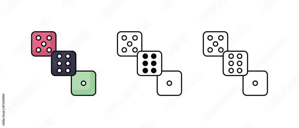 Dise icons vector set stock illustration Dise icons vector set stock illustration