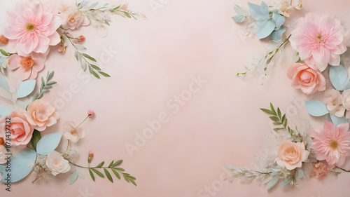 foral invitations card background