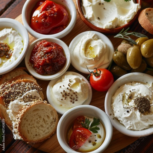 Delicious Cream Cheese and Spreads Assortment for Gourmet Dining and Entertaining