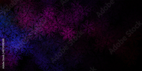 Dark orange vector background with curves.