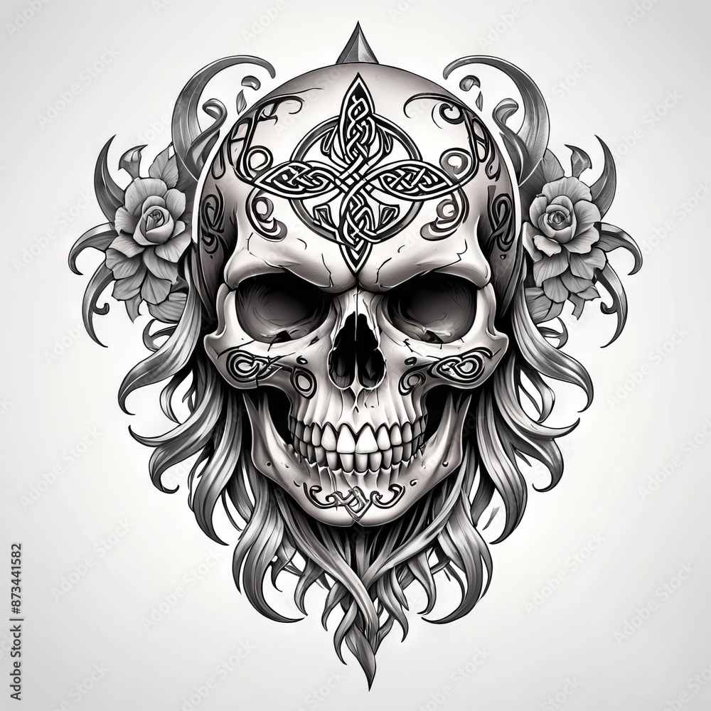 Celtic Skull Ornament Celtic Skull Ornament