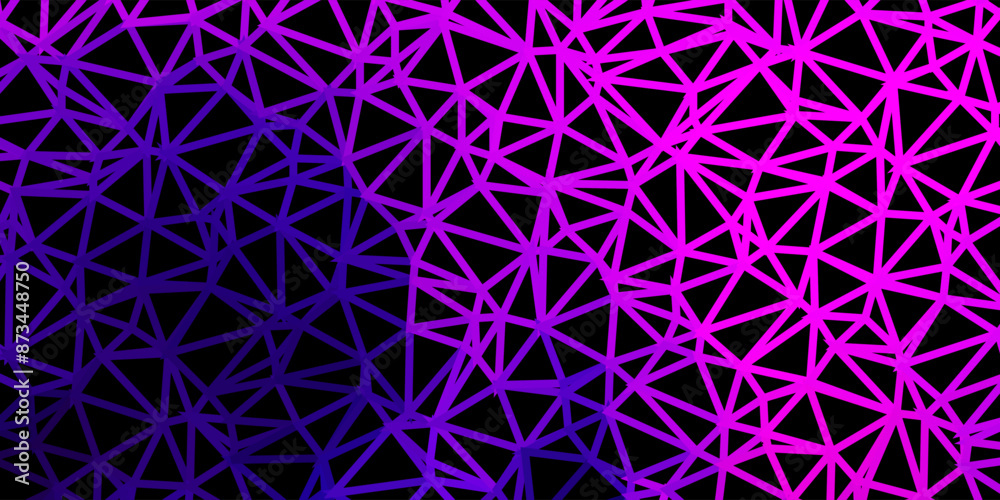 Dark purple vector triangle mosaic background. Dark purple vector triangle mosaic background.