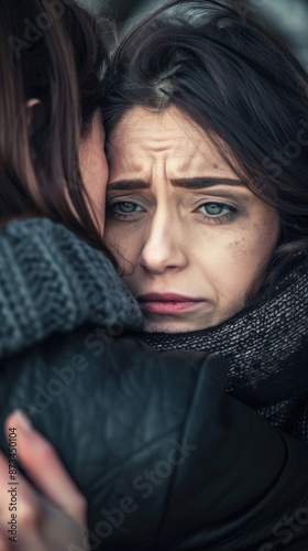 Woman Comforting Friend During Difficult Time